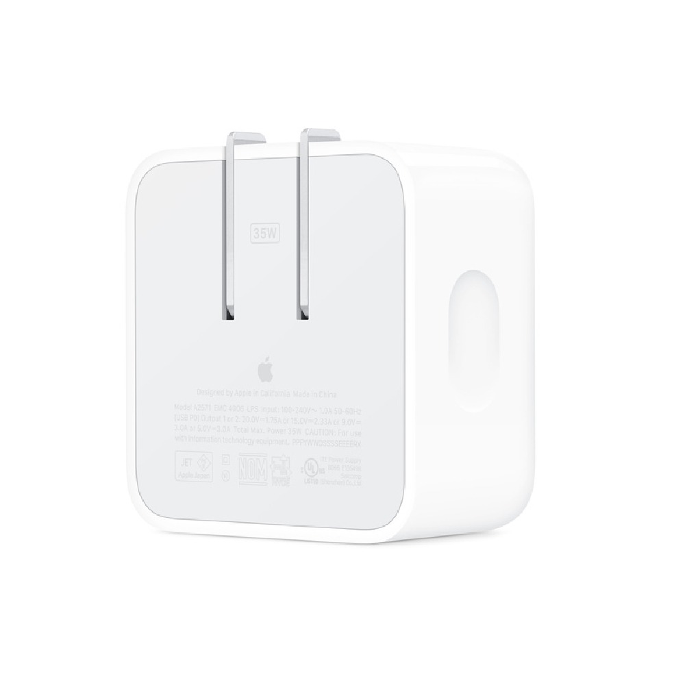 35W Dual USB-C Port Compact Power Adapter 3-100